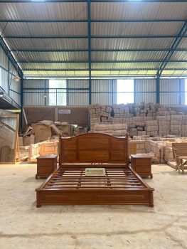 Dipan Ranjang Tempat Tidur Minimalis Modern Kayu Jati JJM-TT 203
